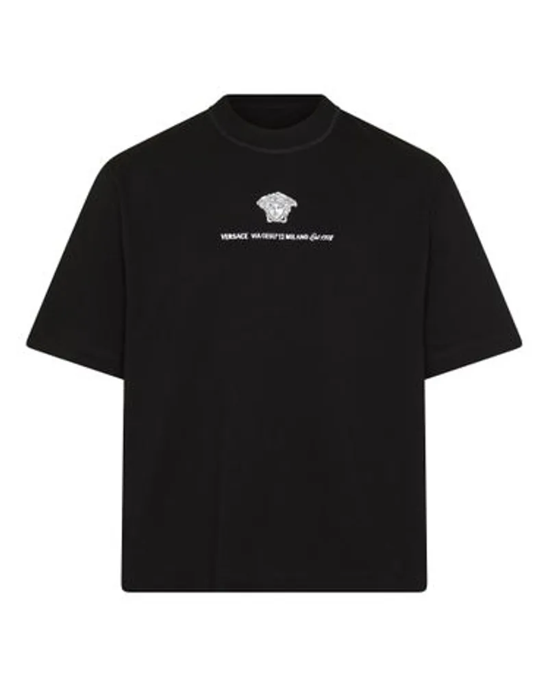 Versace Kurzarm-T-Shirt Black