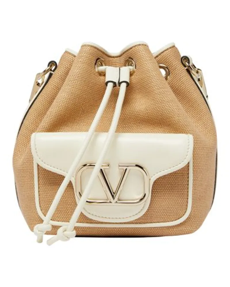 Valentino Garavani Tasche Loco Bucket bag Beige