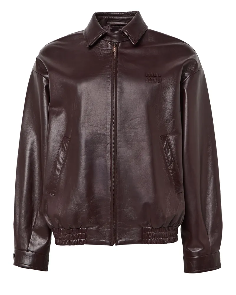 Miu Miu Jacke aus Nappaleder 