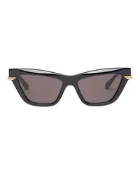 Bottega Veneta Classic Sonnenbrille In Cat-Eye-Form Black