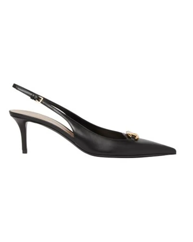 Valentino Garavani Slingback-Pumps Vlogo The Bold Edition Black