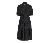 Seidenkleid Prairie Mit Laméestreifen