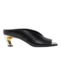 Alexander McQueen Ledersandalen Armadillo Black