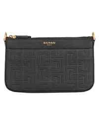 Balmain Minitasche 1945 Soft mit Reißverschluss Black