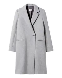 Claudie Pierlot Hellgrauer halblanger Mantel Grey