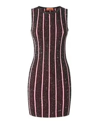 Missoni Geripptes Minikleid mit Pailletten Black