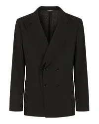 Dolce & Gabbana Wollgaze-Jacke Black