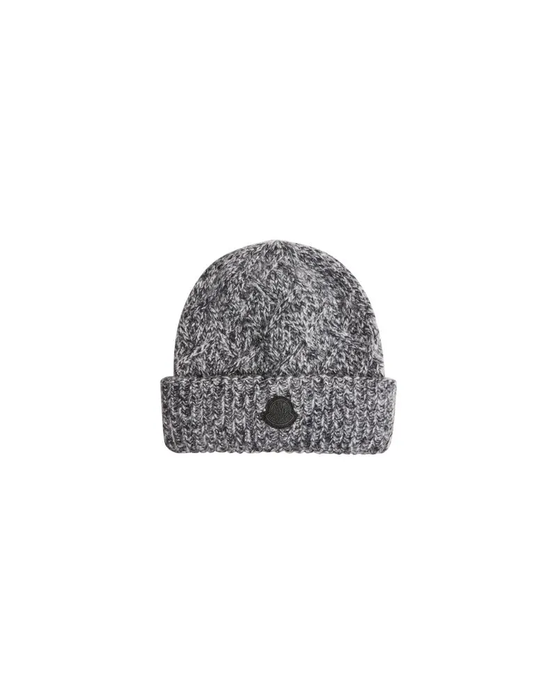 Moncler Logo beanie Grey