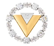 V for Vuitton Brosche