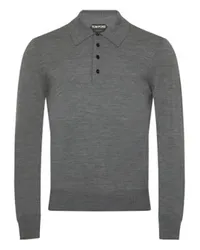 Tom Ford Hemdkragen-Pullover Grey