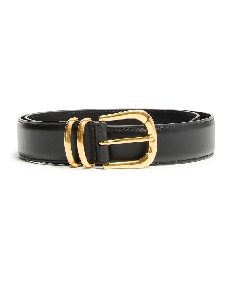 The Row Vintage-Gürtel aus Leder Black