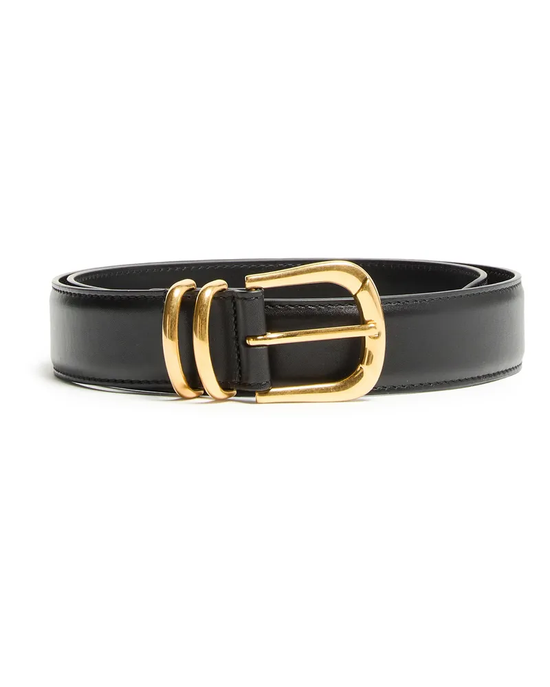 The Row Vintage-Gürtel aus Leder Black