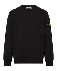 Stone Island Sweatshirt mit Logo-Patch Black