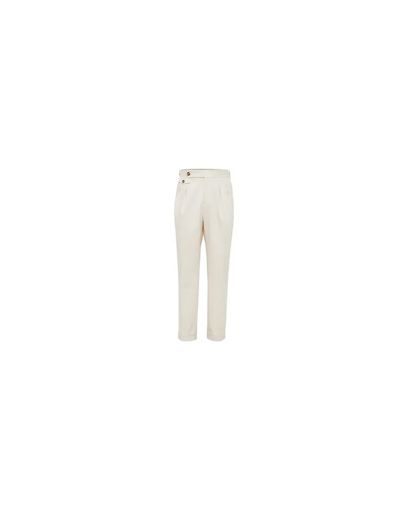 Brunello Cucinelli Hose in Leisure Fit White