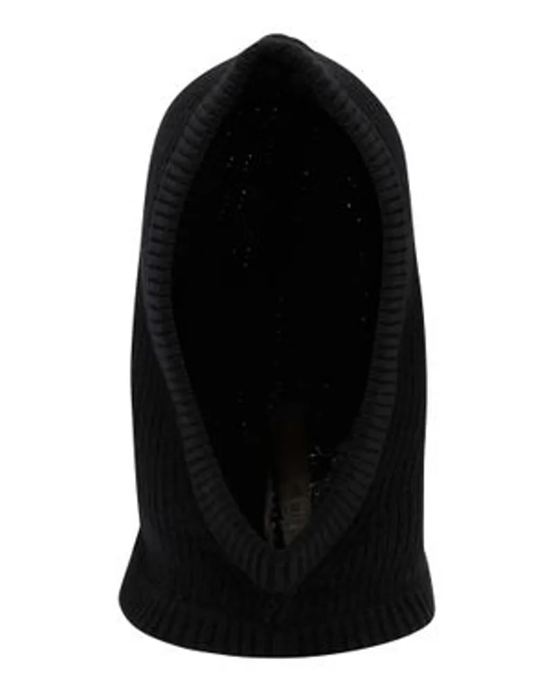 Rick Owens Gestrickte Kapuze Black