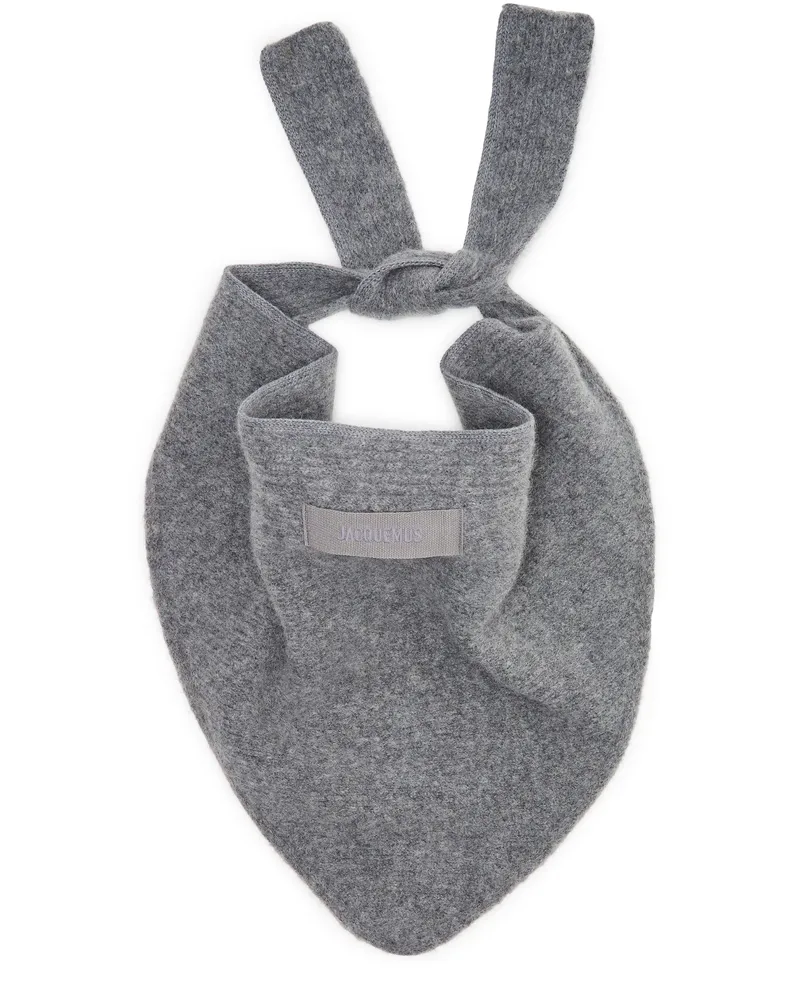 Jacquemus Schal The Gros Grain Grey