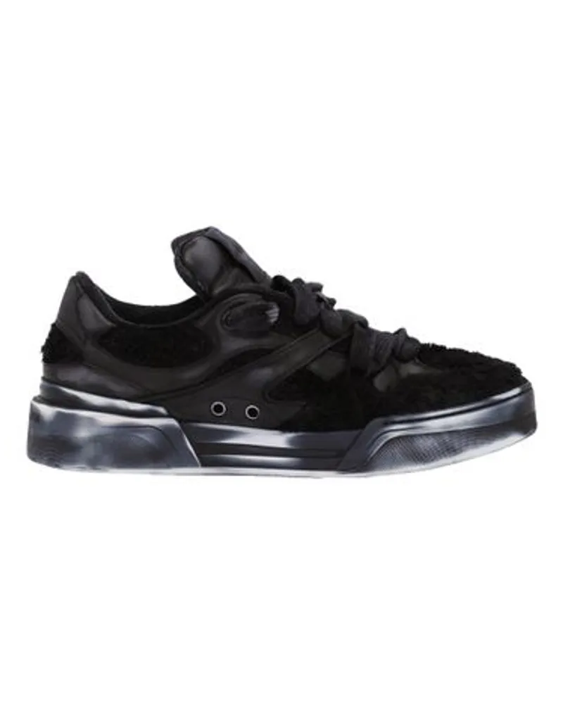 Dolce & Gabbana Sponge-Sneakers New Roma Black