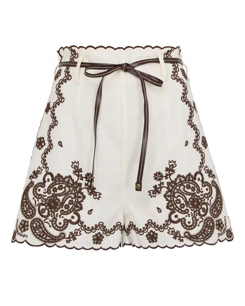 Zimmermann Bestickte Shorts Ascension 