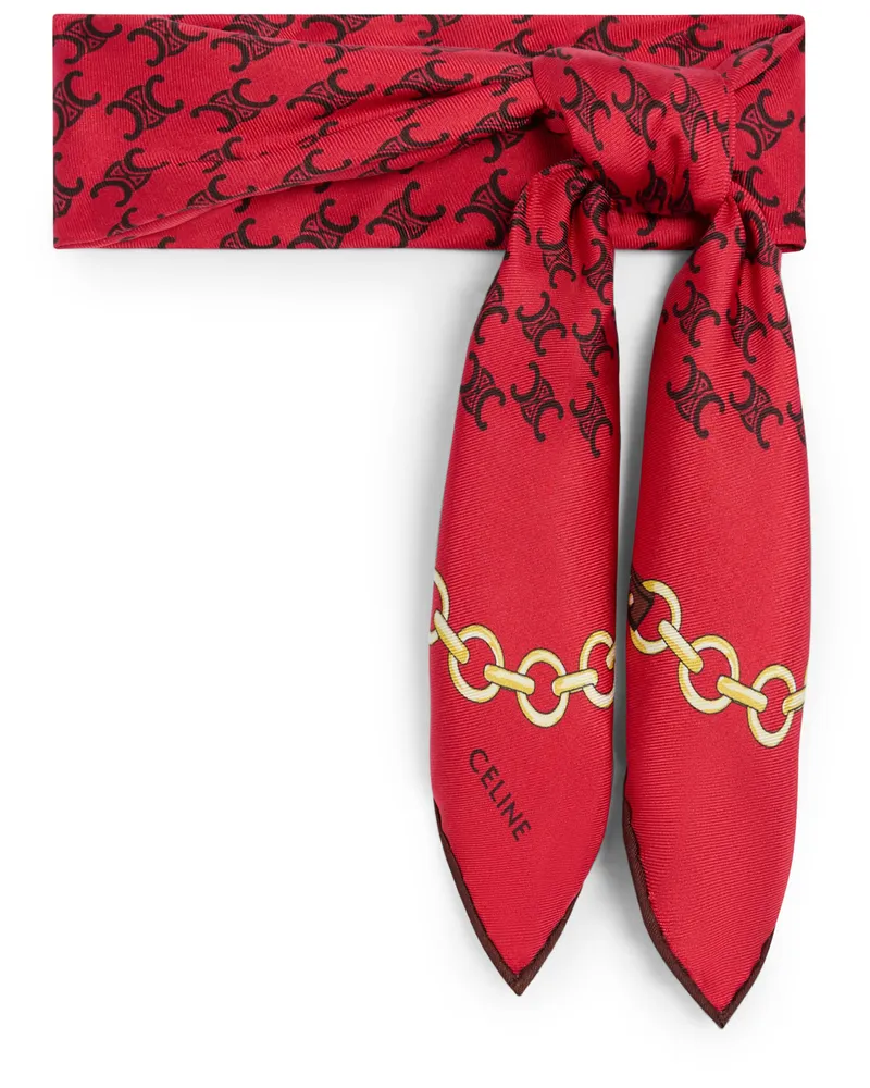 Celine Bandana aus heritage seidentwill Orange