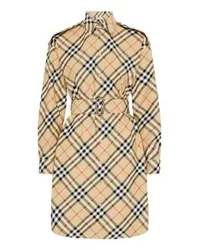 Burberry Kariertes Hemdkleid Beige