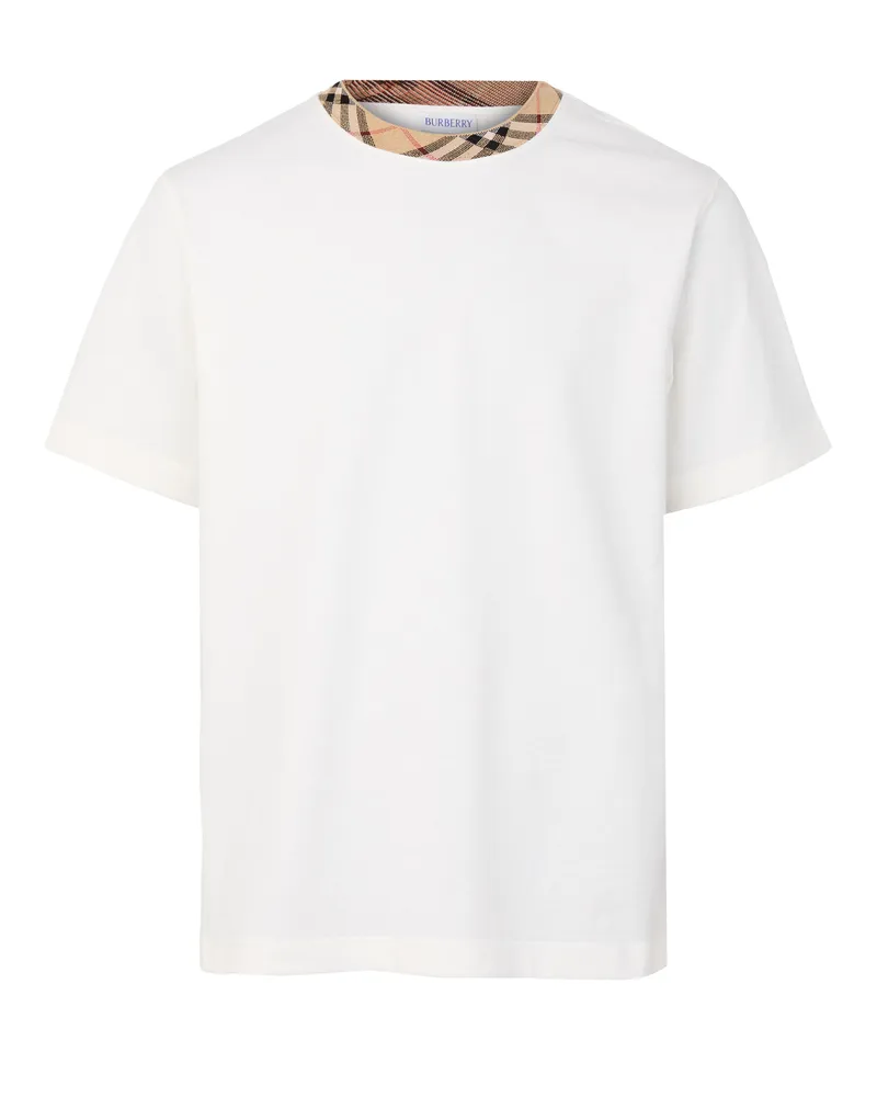 Burberry T-Shirt aus Baumwolle mit Check-Muster 