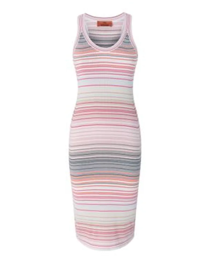 Missoni Midi, gestreiftes Kleid Multicolor