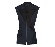 Ärmelloser Blazer Mit Reißverschluss