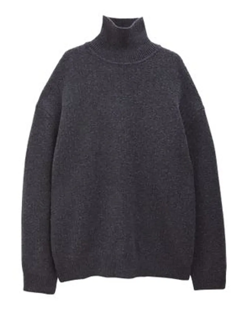 Filippa K Strukturierter Rollkragenpullover Grey