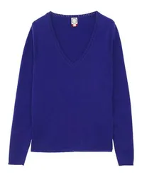 Inès de la Fressange Pullover Morgane mit V-Ausschnitt Blue