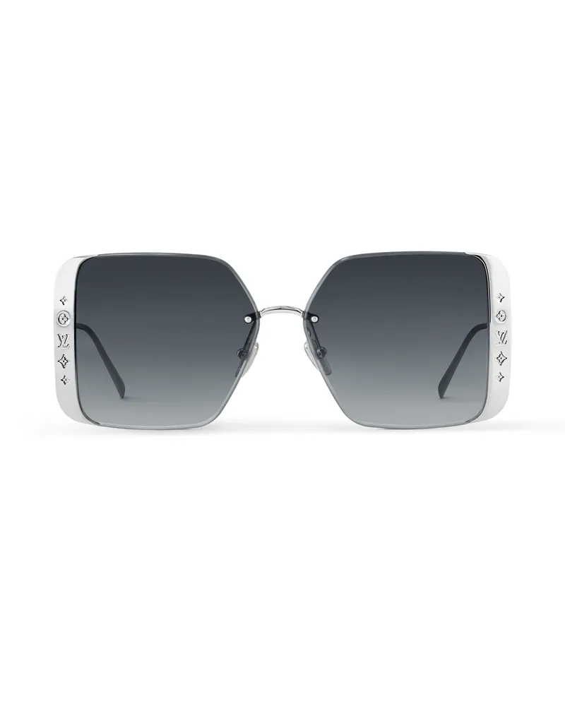 Louis Vuitton LV Moon Metal Square Sonnenbrille Silver