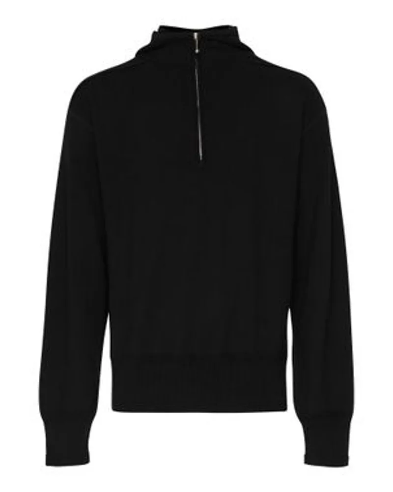 Burberry Pullover mit Reißverschlusskragen Black