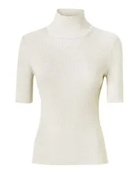 Missoni Kurzarm-Rollkragenpullover White