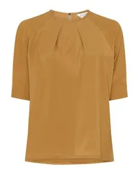 Max Mara Bluse mit 3/4-Arm Ecuador Brown