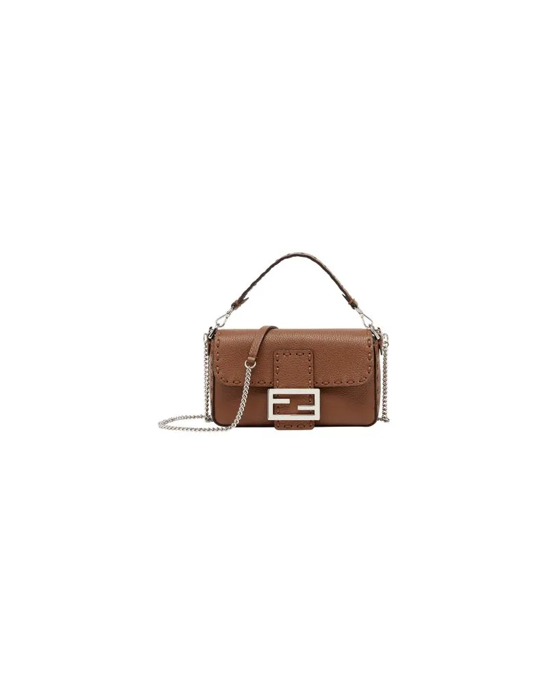 Fendi Baguette Mini Tasche Brown