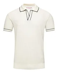 Orlebar Brown Poloshirt Horton mit Kontraststreifen und Chevron-Details White