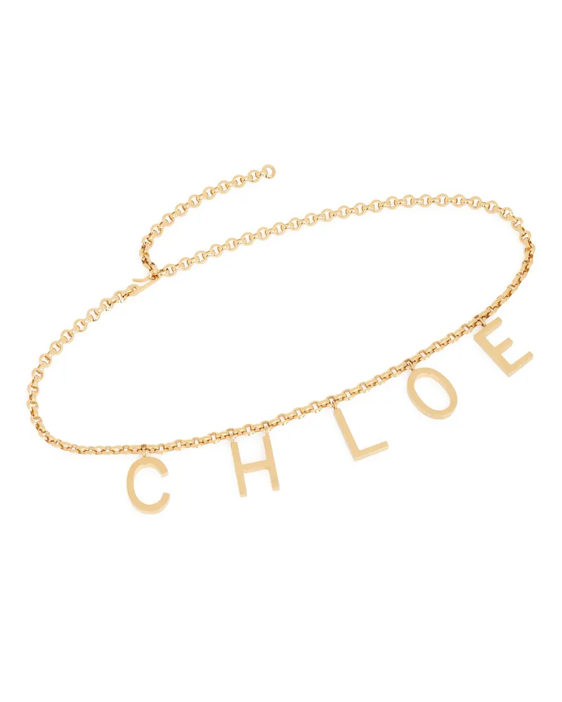 Chloé Gürtel Chloé Letters Gold