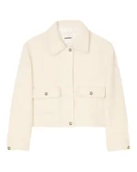 Sandro Kurze Tweedjacke White