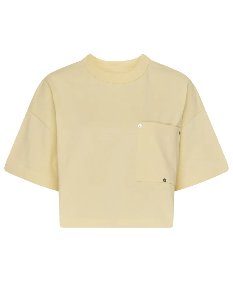 Bottega Veneta Kurzes Jersey-T-Shirt mit V-Tasche 