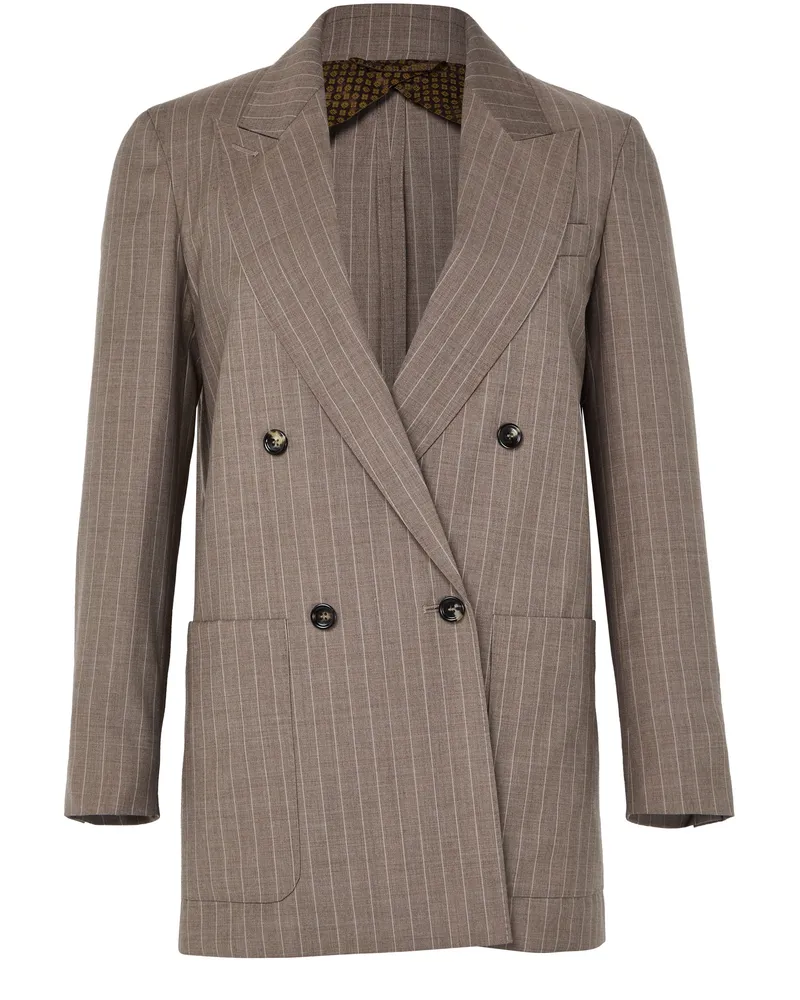 Max Mara Blazer mit zweireihigem Knopfverschluss 