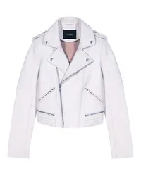 Maje Lederjacke White