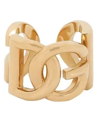 Dolce & Gabbana Ring mit DG-Logo Gold