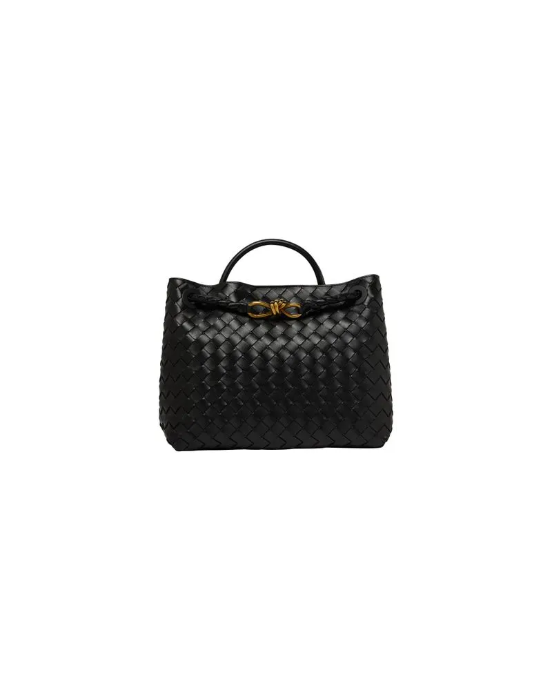 Bottega Veneta Tasche Andiamo im Mediumformat Black