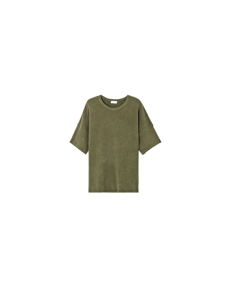 American Vintage Kurzarm-T-Shirt Tawabay Brown