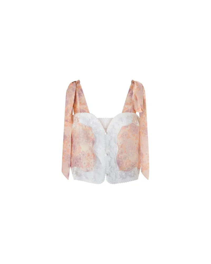 Chloé Bedrucktes langes Kleid Multicolor
