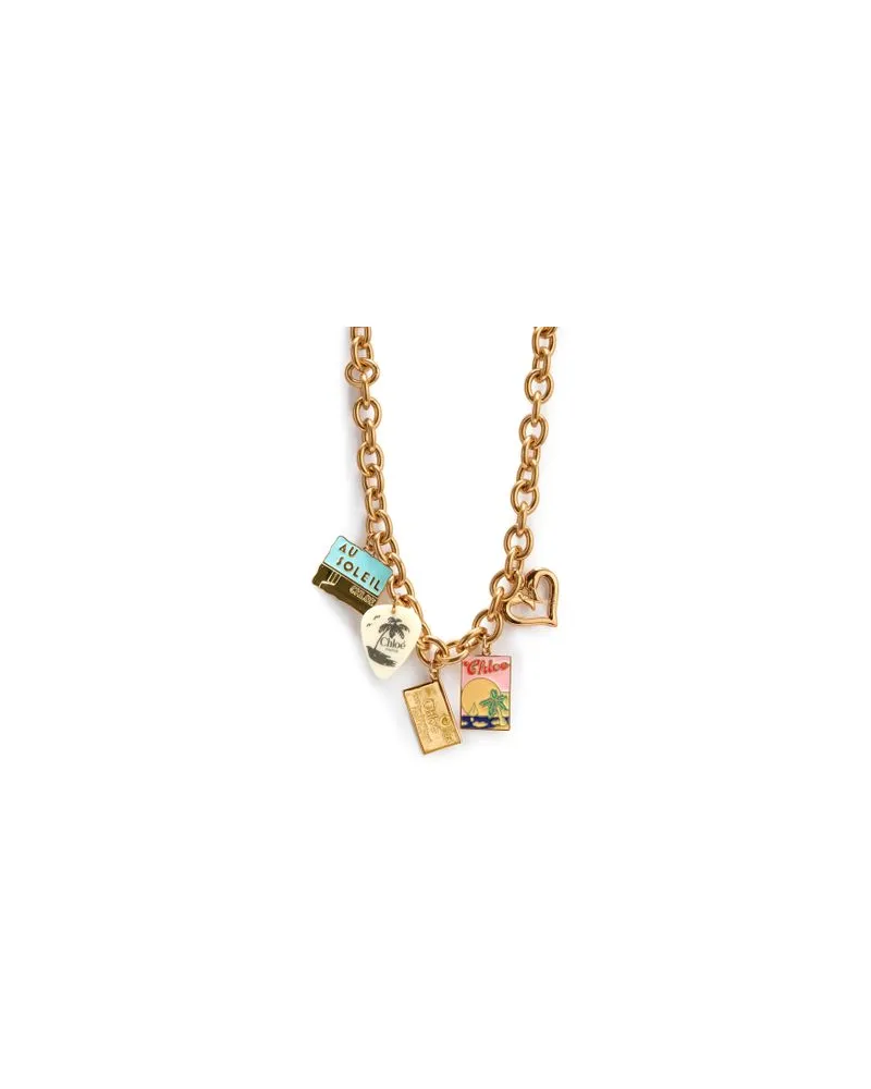 Chloé Bedrucktes langes Kleid Multicolor