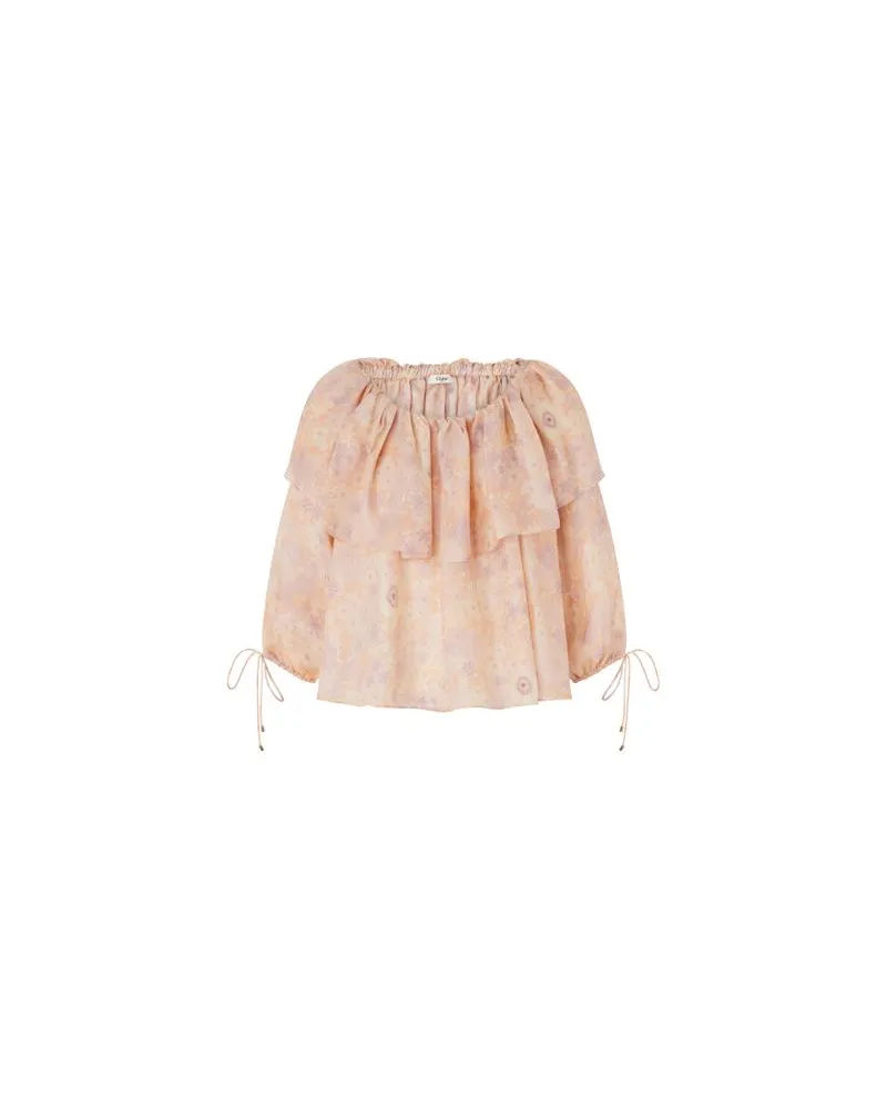 Chloé Bedrucktes langes Kleid Multicolor