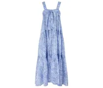 Bedrucktes langes Kleid