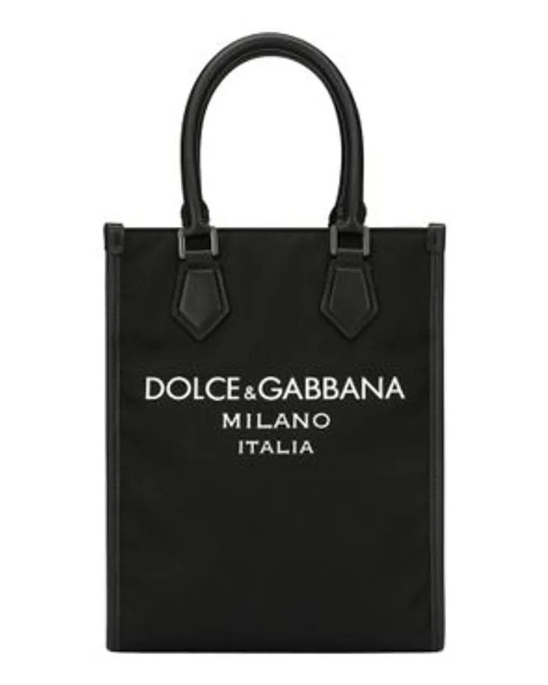 Dolce & Gabbana Kleine Nylontasche Black