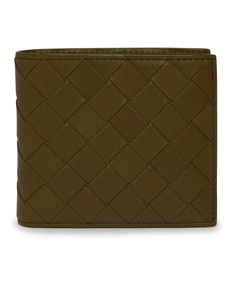 Bottega Veneta Brieftasche aus Intrecciato-Leder Brown
