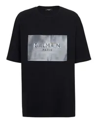 Balmain T-Shirt Main Lab Etikett Black